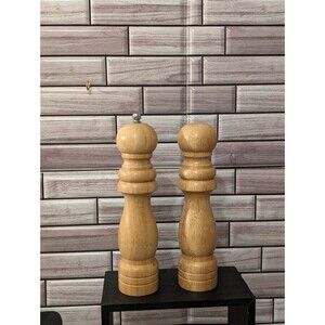 Wooden Salt Shaker Pepper Mill 9 inches Unbranded